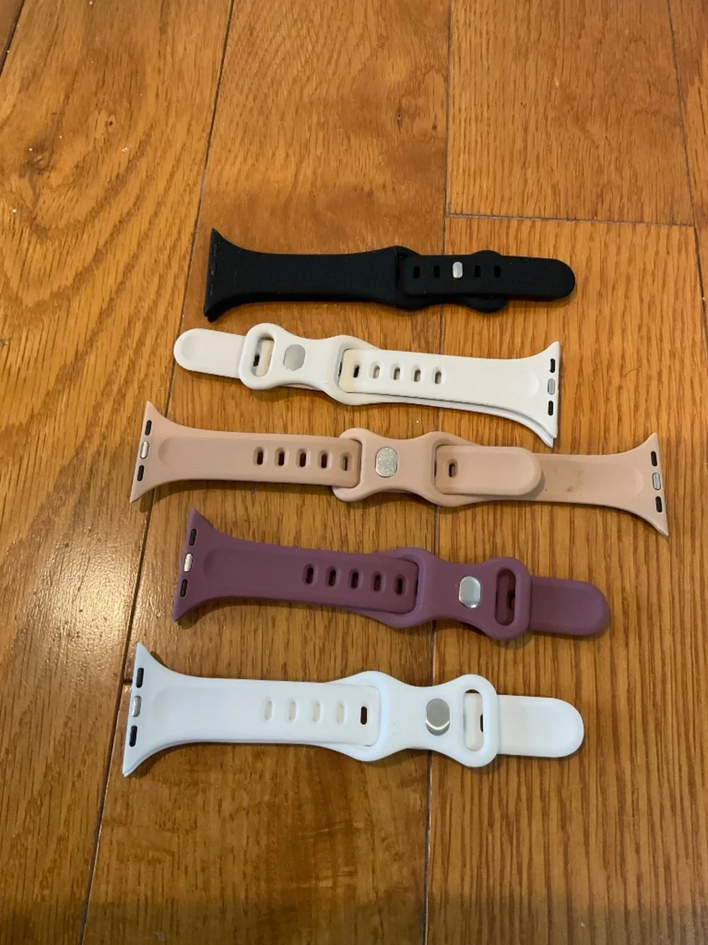 Set of 6 Silicone Watch Bands that Fit Apple Watch, New